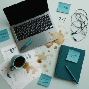 marketing desk crazy spills